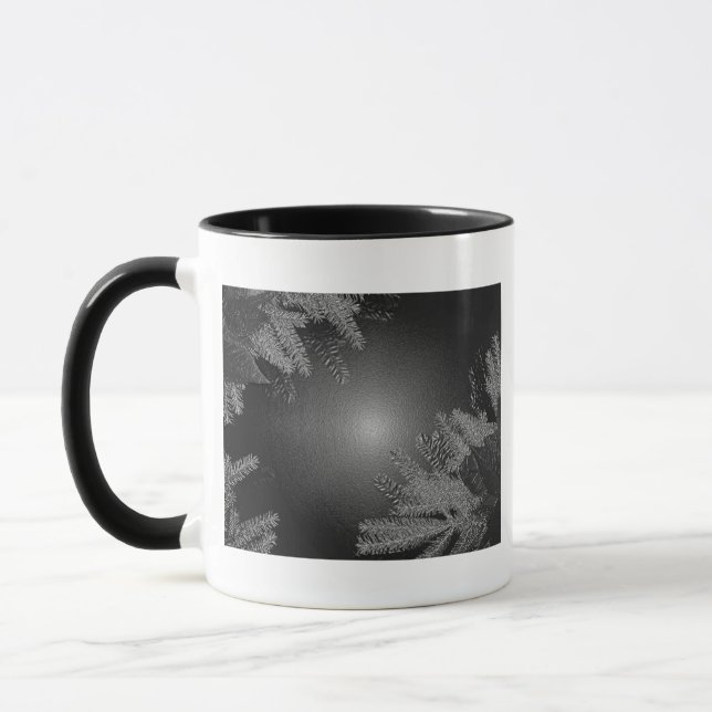 Taza Navidades Poinsettia Black And Gray I (Izquierda)