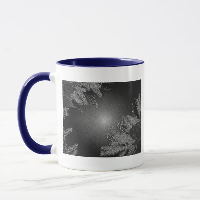 Taza Navidades Poinsettia Black And Gray I (Izquierda)