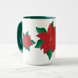 Taza Navidades Poinsettias