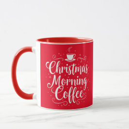 Taza Navidades por la mañana café elegante guión festiv