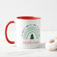 Navidades profesor arco iris buena lista lindo reg