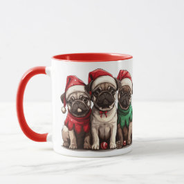 Taza Navidades Pug Dogs