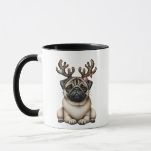 Taza Navidades Pug Mugs