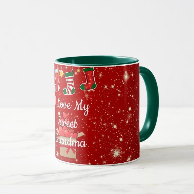 Taza Navidades, querida dulce abuela (Anverso derecho)