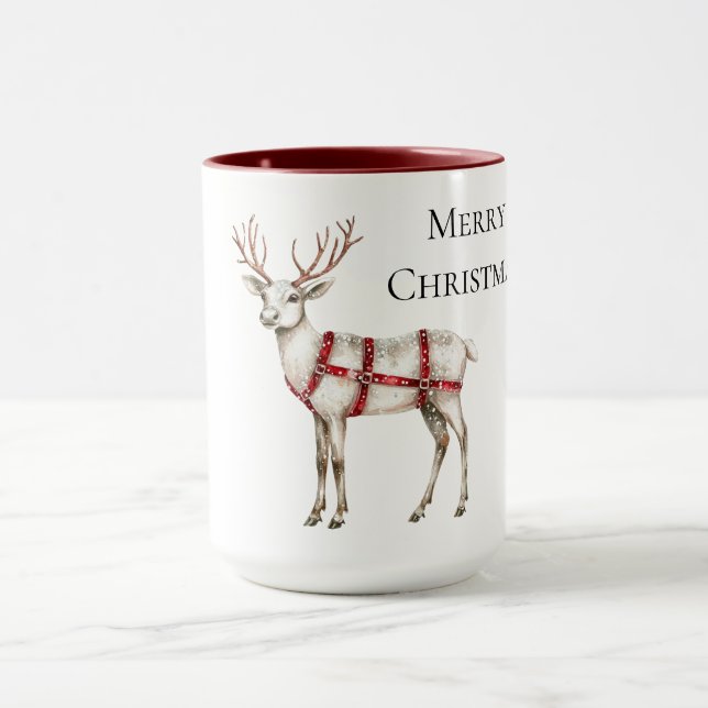 Taza Navidades Red Peppermint White Deer (Centro)