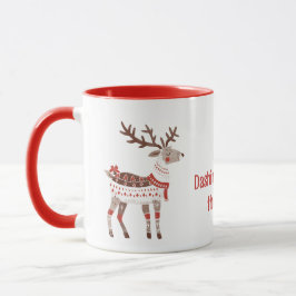 Taza Navidades Reindeer Mug | Diseño de vacaciones nórd