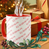 Navidades rojos Eve Mug