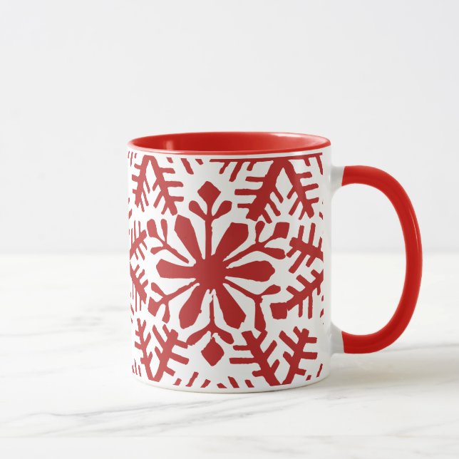 Taza Navidades rojos y blancos Sweater Mug (Derecha)