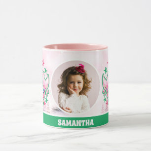 Taza Navidades rosados Sirenas Niños Fotochocolate cali