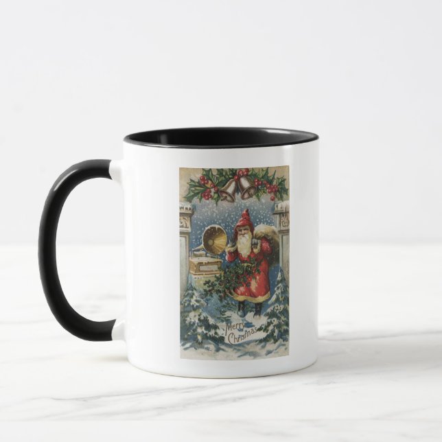 Taza Navidades saludan a Santa y graba jugador (Izquierda)