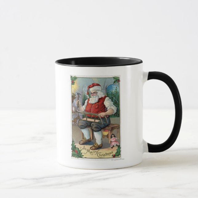 Taza Navidades saludando a Santa Edificio Sled (Derecha)