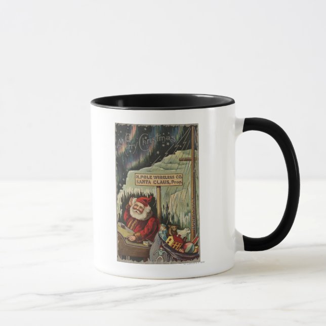 Taza Navidades saludando a Santa en el Polo Norte (Derecha)