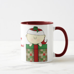 Taza Navidades Santa Bebé-Rojo