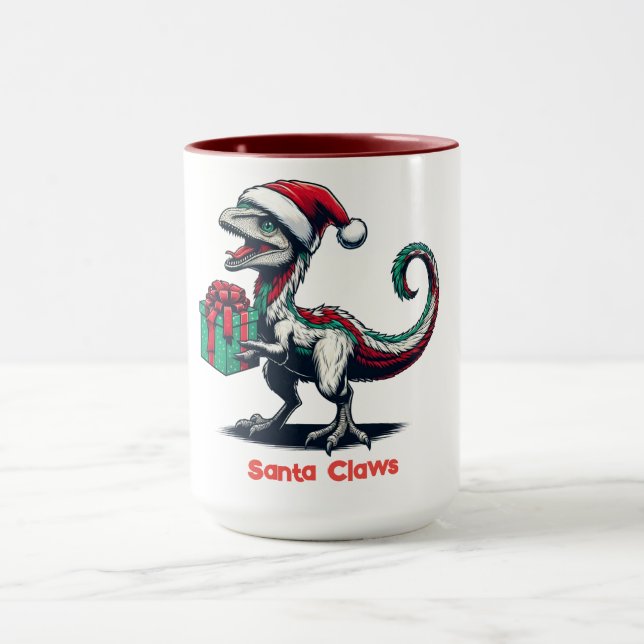 Taza Navidades Santa hat raptor (Centro)
