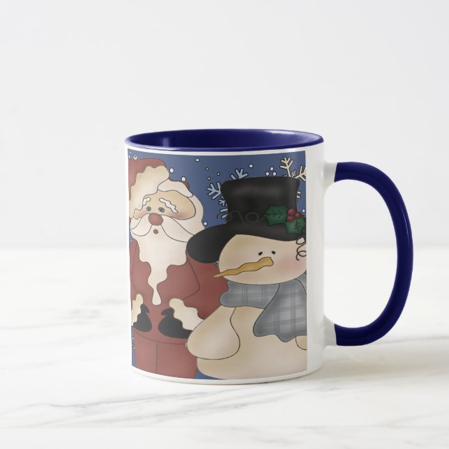 Taza Navidades Santa y Snowman (Derecha)