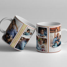 Navidades simples 5 collage de fotos borgoña amari