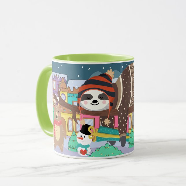 Taza Navidades Sloth (Anverso izquierdo)