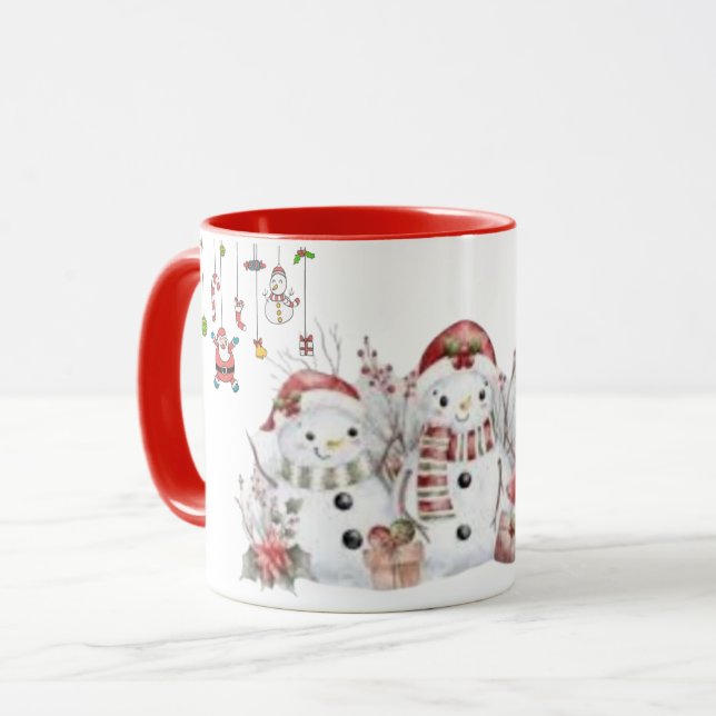 Taza Navidades Snowmen mug (Anverso izquierdo)