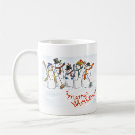 Taza Navidades Snowmen Ringer Mug