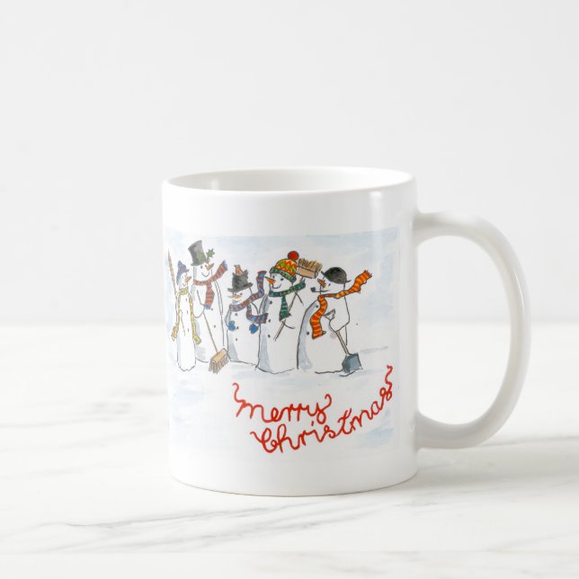 Taza Navidades Snowmen Ringer Mug (Derecha)
