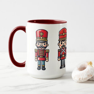 Taza Navidades Soldado de Nutcracker Navidad Felices Fi