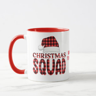 Taza Navidades Squad Santa Hat Navidades Fiesta Red