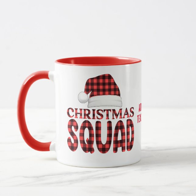 Taza Navidades Squad Santa Hat Navidades Fiesta Red (Izquierda)