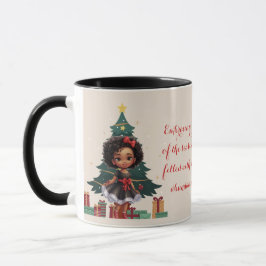 Taza "Navidades Starlight" - Saludo afroamericano