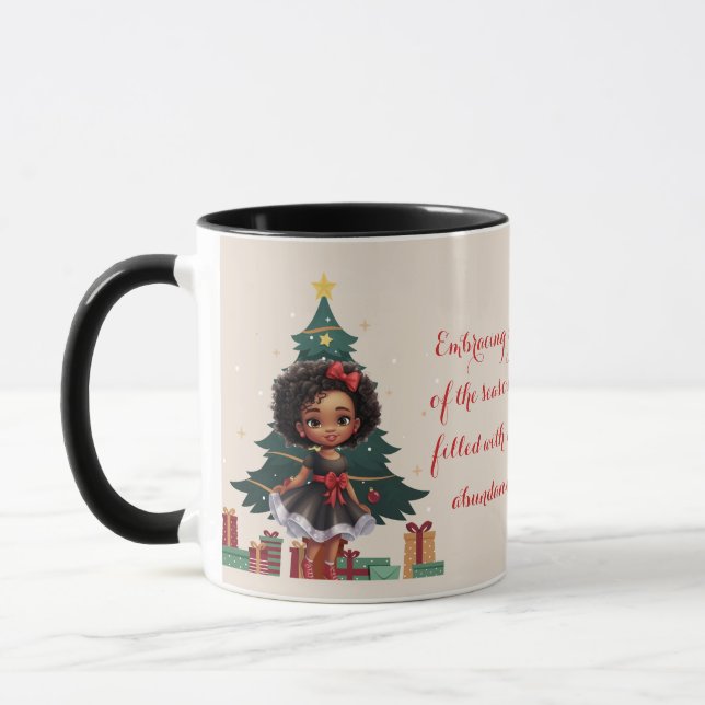 Taza "Navidades Starlight" - Saludo afroamericano (Izquierda)