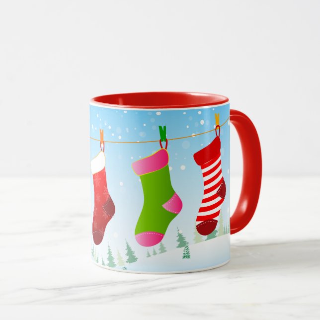 Taza Navidades Stockings (Anverso derecho)