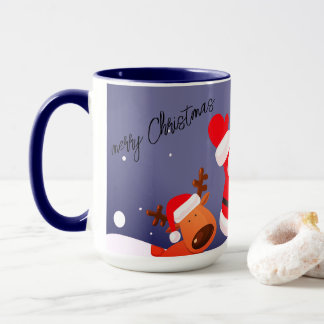 Taza Navidades temporada lindo tazón de Santa Claus