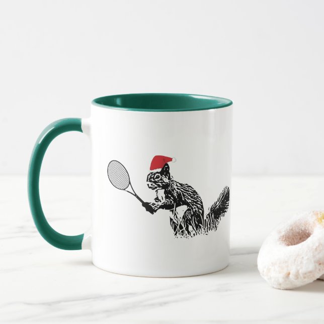 Taza Navidades Tenis Squirrel fango (Con donut)