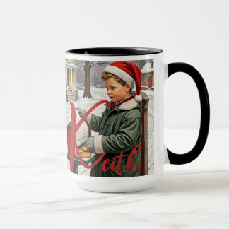 Taza Navidades Tiempo Personalizable Alfabeto Mug