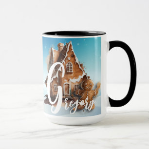 Taza Navidades Tiempo Personalizable Alfabeto Mug