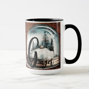 Taza Navidades Tiempo Personalizable Alfabeto Mug