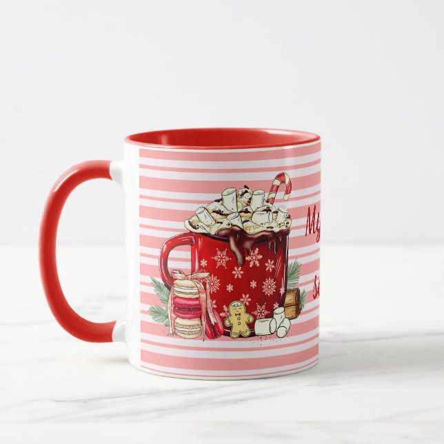 Taza Navidades Trato dulce Café Mug (Izquierda)