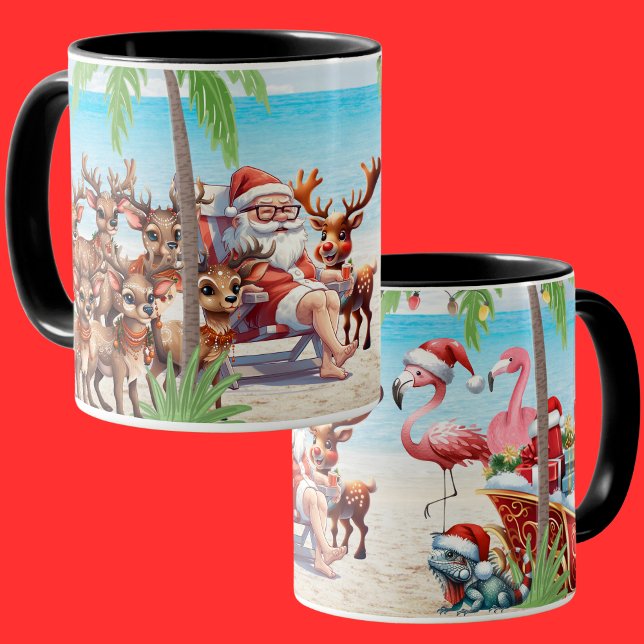 Taza Navidades Tropicales De Verano En Fiesta De Julio (Subido por el creador)