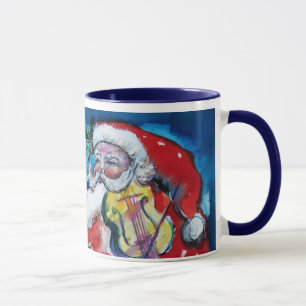 TAZA NAVIDADES UNA CARTA / SANTA CON MONOGRAMA VIOLÍN