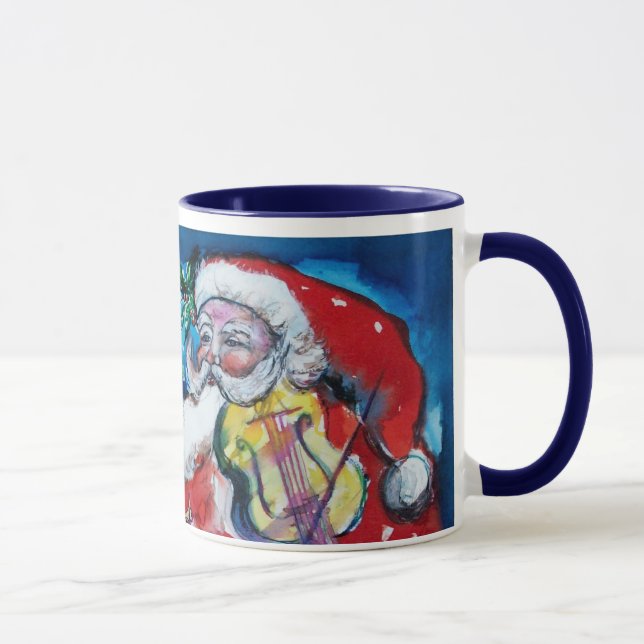 TAZA NAVIDADES UNA CARTA / SANTA CON MONOGRAMA VIOLÍN (Derecha)