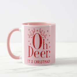 Taza Navidades venados ilustracion café tazón