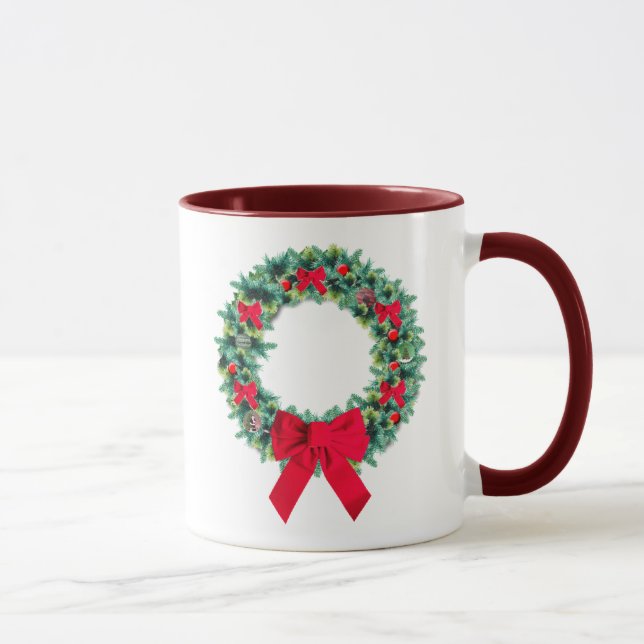 Taza Navidades Wreath Mug (Derecha)