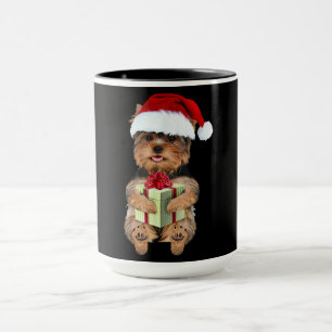 Taza Navidades Yorkie - Yorkshire Terrier Perro gracios