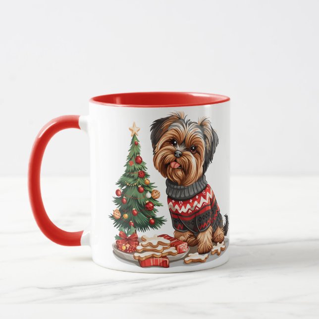 Taza Navidades Yorkshire Terrier Dogs (Izquierda)