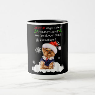 Taza Navidades Yorkshire Terrier Gracioso Yorkie Puppy