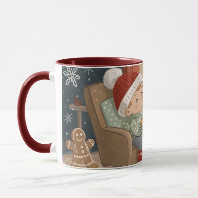 taza navideña adorable (Izquierda)