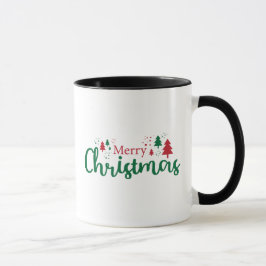 Taza navideña de árbol festivo, 11 oz