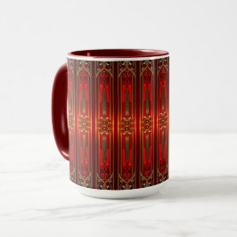 Taza Navideña Decorativa Roja