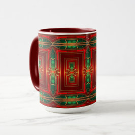 Taza Navideña Decorativa Roja