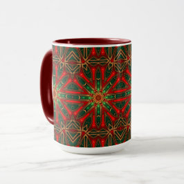 Taza Navideña Decorativa Roja