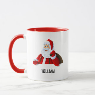Taza Navideña Personalizada Combo Santa Alegre